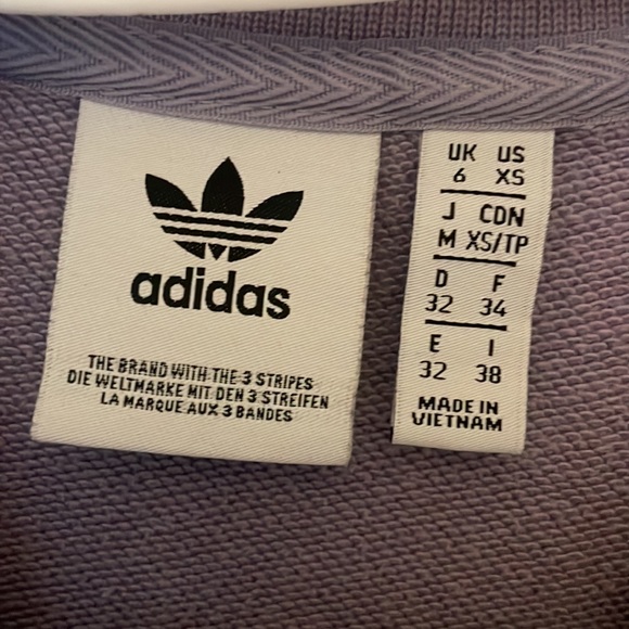 Purple adidas crew neck - Picture 2 of 3